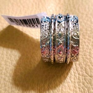 Karis NWT Platinum Bond Brass Spinner Ring 7 NWT